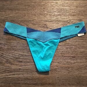 PINK Victoria's Secret Aqua and Navy Thong